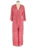 19 Cooper 100% Polyester Hearts Red Jumpsuit Size S - photo 1