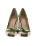 Tod's 100% Leather Color Block Green Heels Size EU 39 - photo 2
