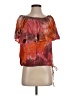 Blue Life 100% Rayon Orange Short Sleeve Blouse Size S - photo 1