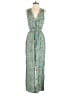 Raga 100% Polyester Paisley Green Jumpsuit Size S - photo 1