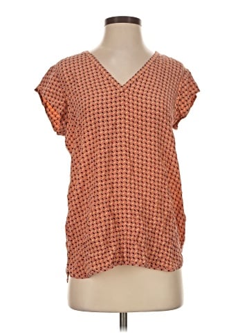 Joie Short Sleeve Silk Top (view 1)