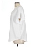 DKNY 100% Polyester White Short Sleeve Blouse Size L - photo 5
