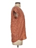 Joie 100% Silk Orange Short Sleeve Silk Top Size S - photo 4