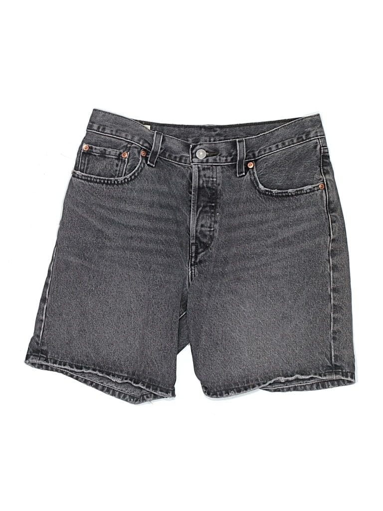 Pre-owned Levi's Denim Shorts In Gray