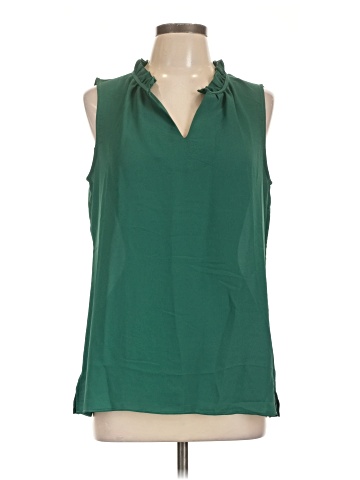 Rose + Olive Sleeveless Blouse (view 1)