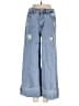 Almost Famous Hearts Blue Jeans Size 0 - photo 1