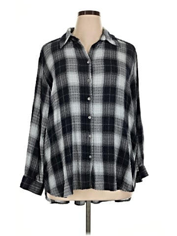 Jane and Delancey 3/4 Sleeve Button-Down Shirt (view 1)