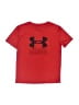 Under Armour 100% Polyester Red Active T-Shirt Size 6 - photo 1