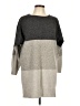 Moda International Color Block Gray Wool Pullover Sweater Size L - photo 1