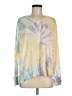 T Party Tie-dye Yellow Pullover Sweater Size M - photo 1