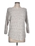 Nic + Zoe Chevron-herringbone Silver Pullover Sweater Size L - photo 1