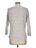 Nic + Zoe Chevron-herringbone Silver Pullover Sweater Size L - photo 2