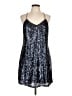 Express Blue Silver Cocktail Dress Size L - photo 1