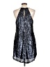 Express Blue Silver Cocktail Dress Size L - photo 2