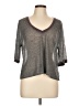 Mouchette Gray 3/4 Sleeve Top Size L - photo 1