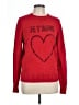 NANETTE Nanette Lepore Hearts Red Pullover Sweater Size L - photo 1