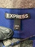 Express 100% Polyester Paisley Blue Cocktail Dress Size 4 - photo 7