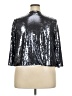 I.N. Studio 100% Polyester Metallic Silver Jacket Size 3X - photo 2