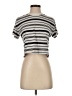 Rag & Bone Stripes Silver Short Sleeve Turtleneck Size XS - photo 1