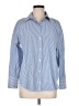 Zara Stripes Blue Long Sleeve Button-Down Shirt Size M - photo 1