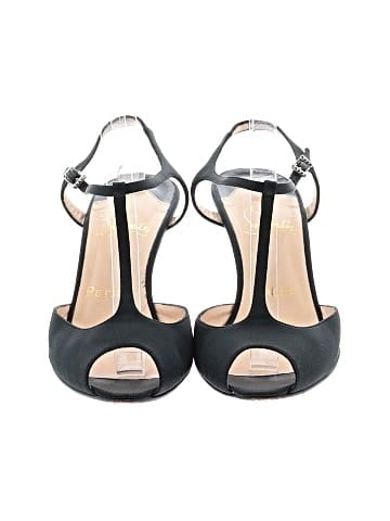 Christian Louboutin Satin Ernesta T-Strap 100mm Heels (view 2)