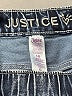 Justice 100% Recycled Polyester Solid Blue Jeans Size 16 - photo 3