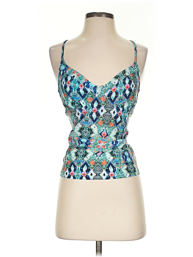 Pre-owned Athleta Sleeveless Blouse In Teal