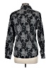Foxcroft Animal Print Black Long Sleeve Button-Down Shirt Size 8 - photo 2