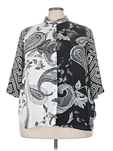 Rose + Olive 3/4 Sleeve Blouse (view 1)