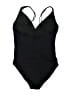 H&M Solid Black One Piece Swimsuit Size M - photo 2