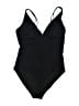 H&M Solid Black One Piece Swimsuit Size M - photo 1