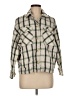 Zara Plaid Green 3/4 Sleeve Button-Down Shirt Size M - photo 1