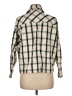 Zara Plaid Green 3/4 Sleeve Button-Down Shirt Size M - photo 2