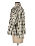 Zara Plaid Green 3/4 Sleeve Button-Down Shirt Size M - photo 5
