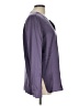 Etcetera Purple Long Sleeve Silk Top Size 10 - photo 4