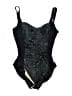 Mainstream Graphic Black One Piece Swimsuit Size XS (estimated) - photo 1