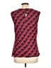 MNG Argyle Red Sleeveless Blouse Size XL - photo 2