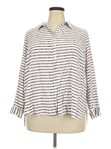 Jane and Delancey 3/4 Sleeve Button-Down Shirt (view 1)