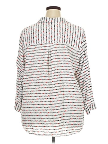 Jane and Delancey 3/4 Sleeve Button-Down Shirt (view 2)