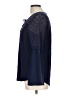 August Silk Blue Long Sleeve Blouse Size L - photo 5
