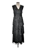 Halogen Metallic Silver Cocktail Dress Size S - photo 1