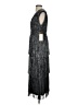 Halogen Metallic Silver Cocktail Dress Size S - photo 5