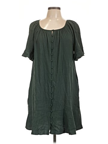 Madewell Lusterweave Button-Front Mini Dress (view 1)