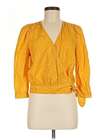 Madewell Wrap Top in Star Scatter (view 1)