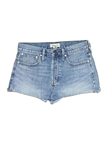 Madewell Relaxed Denim Shorts in Clintonville Wash: Split-Hem Edition (view 1)