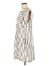 By Together Stripes Ivory Casual Dress Size L - photo 5