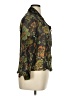 Pendleton 100% Silk Floral Green Long Sleeve Silk Top Size 16 (petite) - photo 4