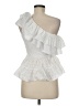 Zara 100% Cotton White Sleeveless Top Size M - photo 2
