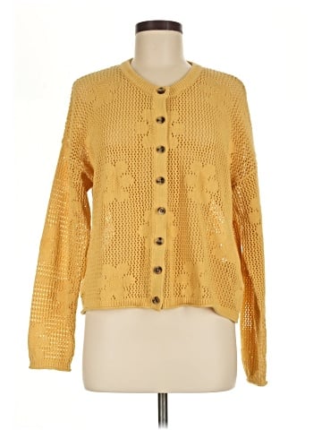 Madewell Floral Open-Stitch Cardigan Sweater (view 1)