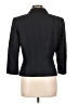 Ann Taylor 100% Silk Floral Blue Black Silk Blazer Size 10 - photo 2